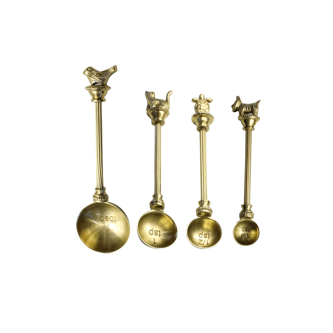 Vintage Brass Measuring Set
