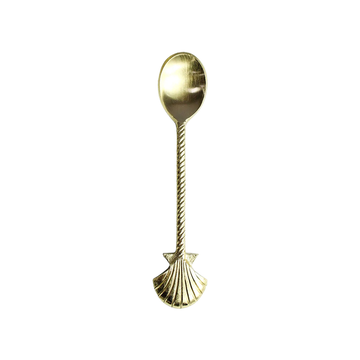 Brass Seashell Teaspoon