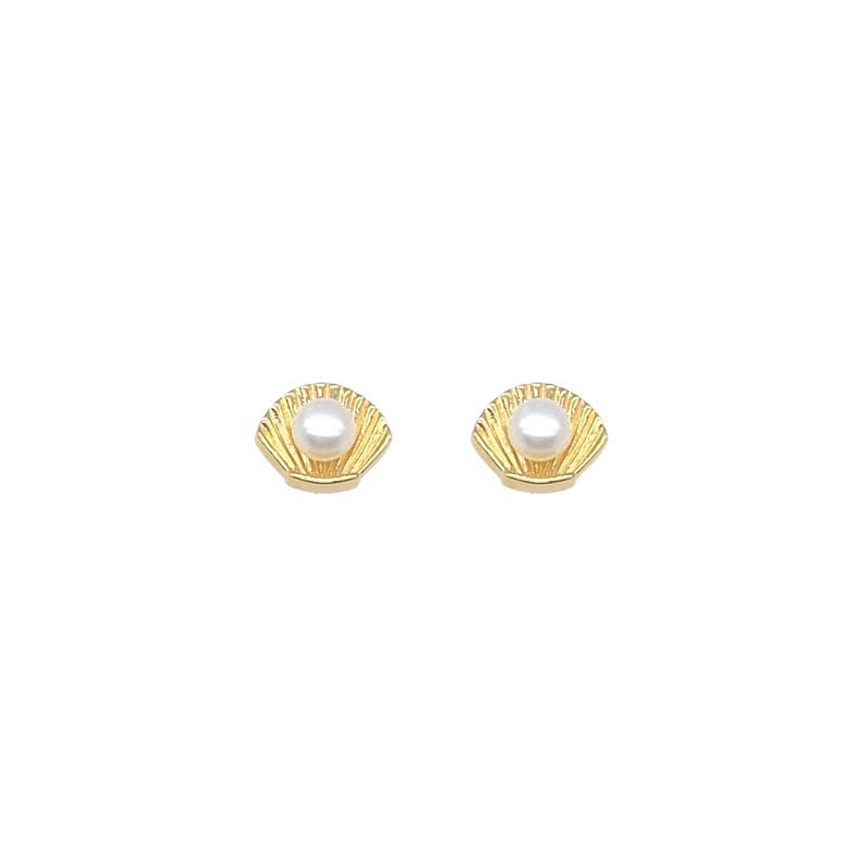Shell and Pearl Studs