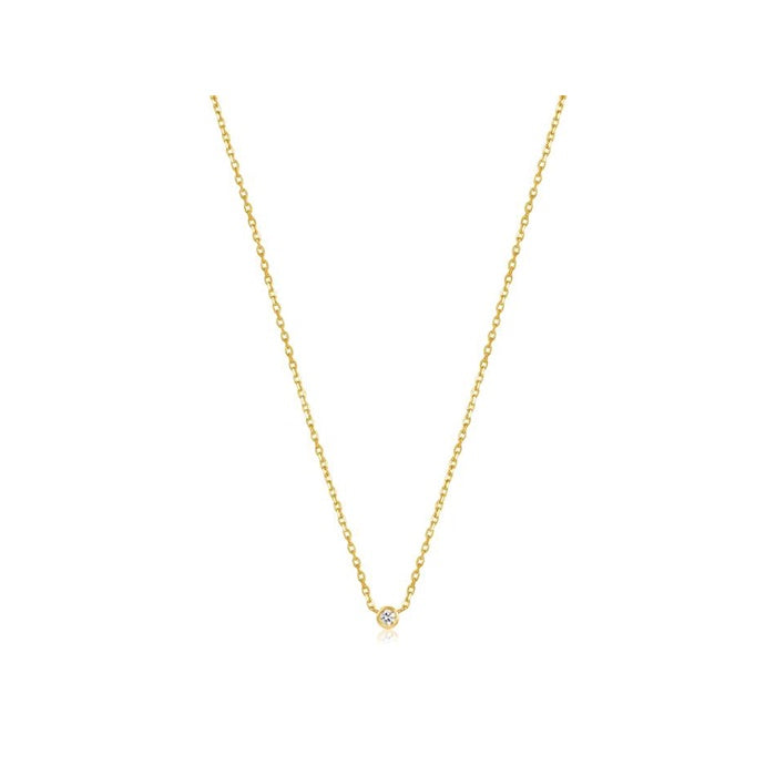 Ania Haie 14k Gold Single Diamond Necklace