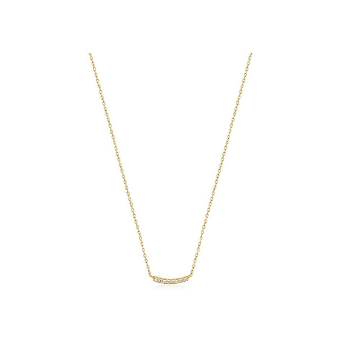 Ania Haie 14k Gold Magma Curve Necklace