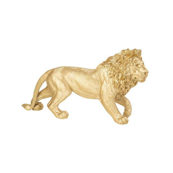 Gold Lion Statue