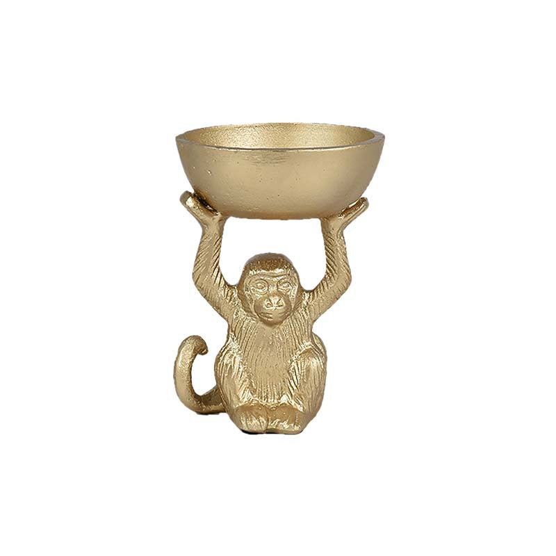 Monkey with Bowl Statue