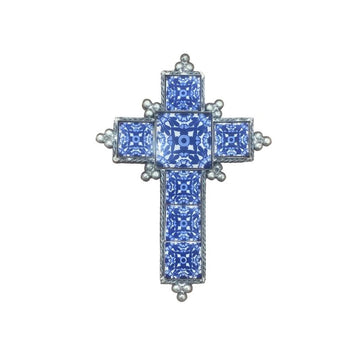 Blue Talavera Tile Cross