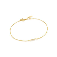 Ania Haie 14k Gold Magma Diamond Bar Bracelet