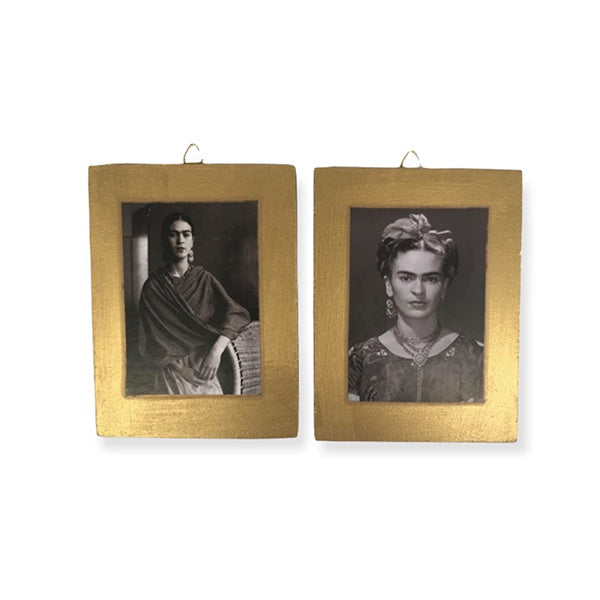 Frida Kahlo Wall plaque with Gold Trim