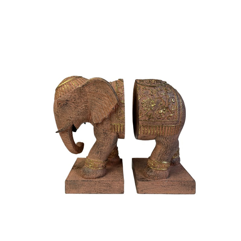 Elephant Filigree Bookends