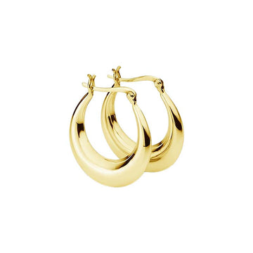 Gold Small Thick Hoops
