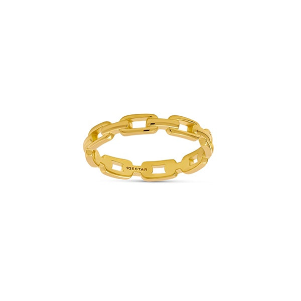 Gold Cable Chain Ring
