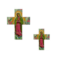 Virgin Mary Tile Cross