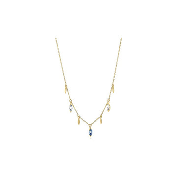 Blue Multi Charm Necklace